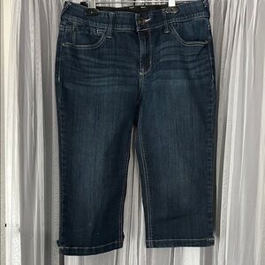 Natural Reflections Dark Blue Cropped Jeans